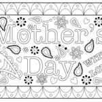 Colouring Mothers Day Card Free Printable Template with regard to Mothers Day Card Templates