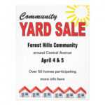 Community Yard Sale Flyer Templates Free Free Image intended for Free Yard Sale Flyer Template