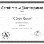 Conference Participation Certificate Design Template In Psd for Conference Participation Certificate Template