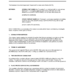 Consulting Contract Template | By Business-In-A-Box™ inside Short Consulting Agreement Template