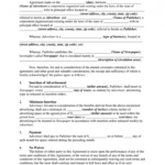 Contract For Advertising Space - Fill Online, Printable with regard to Free Newspaper Advertising Contract Template