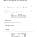 Contracts - Outsourcing Services Contract Template Template inside Outsourcing Contract Templates