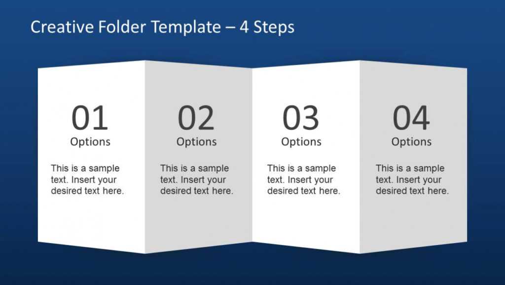 Creative Folder Paper With 4 Fold Brochure - Slidemodel intended for Brochure 4 Fold Template