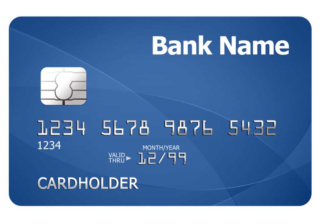 Credit Card Template | Psdgraphics inside Credit Card Size Template For Word
