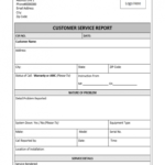 Customer Service Report Template – Excel Word Templates for Customer Contact Report Template