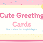 Cute Greeting Cards Google Slides Theme &amp; Ppt Template for Greeting Card Template Powerpoint