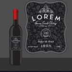 Decorative Wine Bottle Label Template Royalty Free Vector regarding Template For Bottle Labels