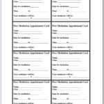 Dental Appointment Card Template Free | Vincegray2014 throughout Medical Appointment Card Template Free