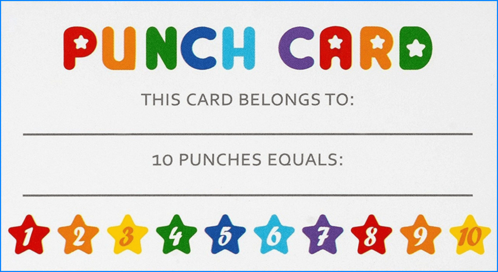 √ Free Printable Punch Card Template | Templateral regarding Free Printable Punch Card Template