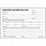 Emergency Contact Card Template ~ Addictionary intended for Emergency Contact Card Template