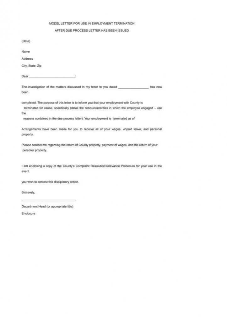 Employment Termination Letters - 10+Free Word, Pdf, Excel with Retrenchment Letter Template