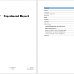 Experiment Report Template - Microsoft Word Templates with regard to Word Document Report Templates