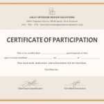 🥰Free Printable Certificate Of Participation Templates (Cop)🥰 pertaining to Certification Of Participation Free Template
