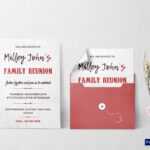 Family Reunion Invitation Card Design Template In Word, Psd for Reunion Invitation Card Templates