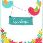 Farewell Card regarding Sorry You Re Leaving Card Template