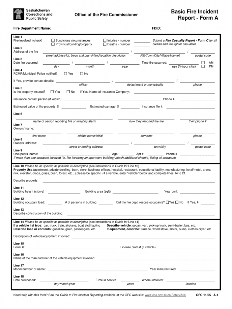 Fire Incident Report - Fill Out And Sign Printable Pdf Template | Signnow throughout Sample Fire Investigation Report Template