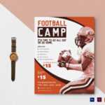 Football Camp Flyer Design Template In Psd, Word, Publisher intended for Football Camp Flyer Template