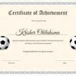 Football Certificate Template - Professional Template Ideas with regard to Football Certificate Template