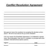 Free 11+ Sample Resolution Agreement Templates In Pdf, Ms Word regarding Conflict Resolution Agreement Template