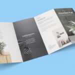 Free 4-Panel Quad-Fold Brochure Mockup Psd - Good Mockups with regard to 4 Panel Brochure Template