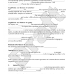 Free Advertising Agency Agreement | Free To Print, Save inside Free Advertising Agency Agreement Template