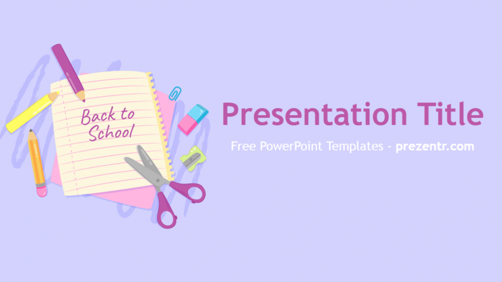 Free Back To School Powerpoint Template - Prezentr regarding Back To School Powerpoint Template
