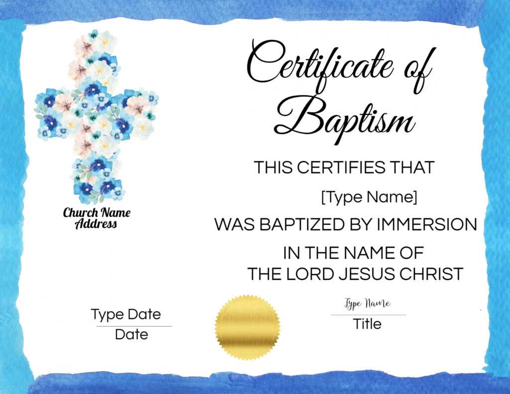 Free Baptism Certificate Templates | Customize Online | No inside Christian Baptism Certificate Template