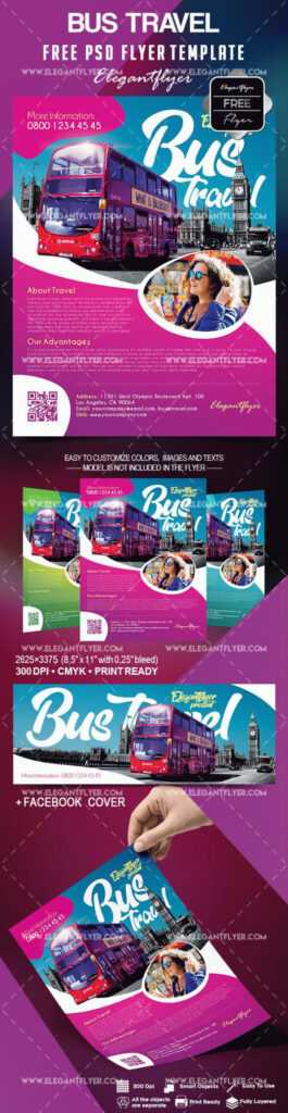 Free Bus Travel Flyer Template On Behance within Bus Trip Flyer Templates Free