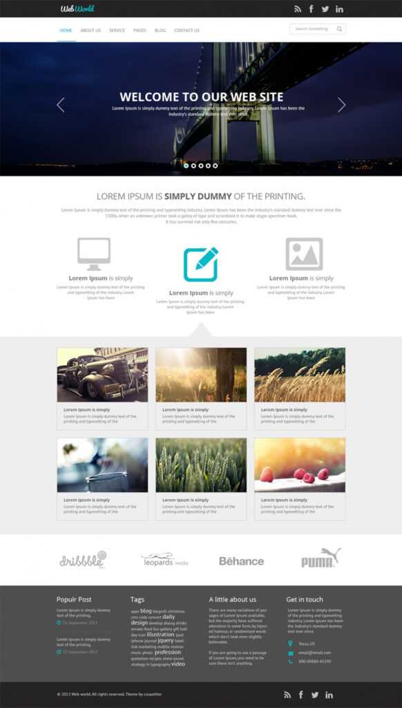 Free Business Web Template Psd | Css Author for Business Website Templates Psd Free Download