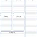 Free Camping Meal Planner within Camping Menu Planner Template