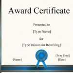 Free Certificate Template Word | Instant Download throughout Microsoft Word Award Certificate Template