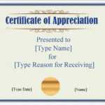 Free Certificate Template Word | Instant Download with Certificate Of Excellence Template Word