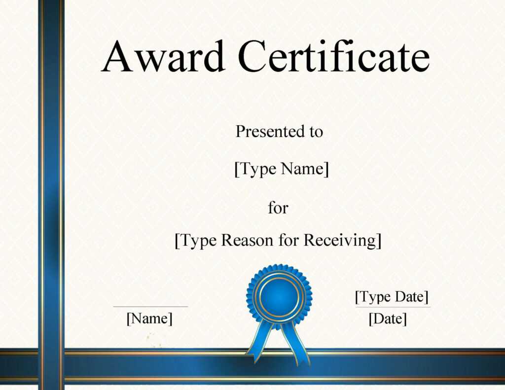 Free Certificate Template Word | Instant Download within Generic Certificate Template