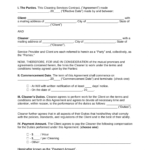 Free Cleaning Service Contract Template - Sample - Pdf throughout Commercial Cleaning Service Agreement Template