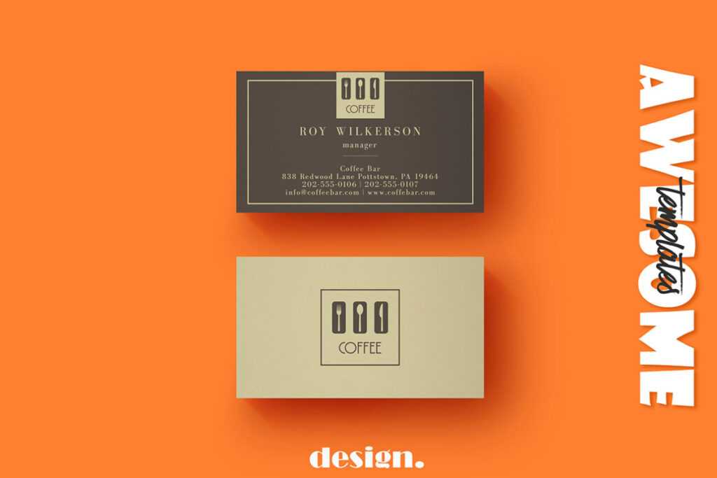 Free Coffee Business Card Template ~ Creativetacos inside Coffee Business Card Template Free