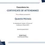 Free Conference Attendance Certificate Template - Pdf | Word throughout Certificate Of Attendance Conference Template