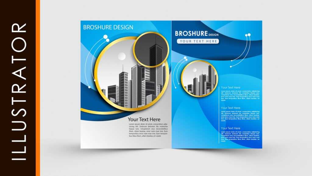 Free Download Adobe Illustrator Template Brochure Two Fold regarding Brochure Templates Ai Free Download