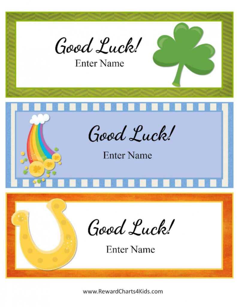 Free Good Luck Cards For Kids | Customize Online &amp; Print At Home within Good Luck Card Templates