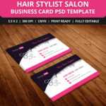 Free Hair Stylist Salon Business Card Template Psd On Behance inside Hair Salon Business Card Template