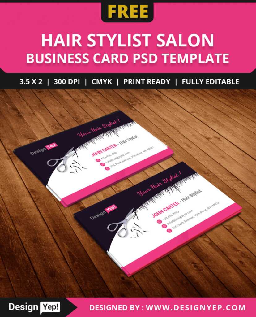 Free Hair Stylist Salon Business Card Template Psd On Behance inside Hair Salon Business Card Template