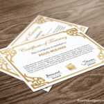 Free Indesign Certificate Template #1 | Free Indesign within Indesign Certificate Template