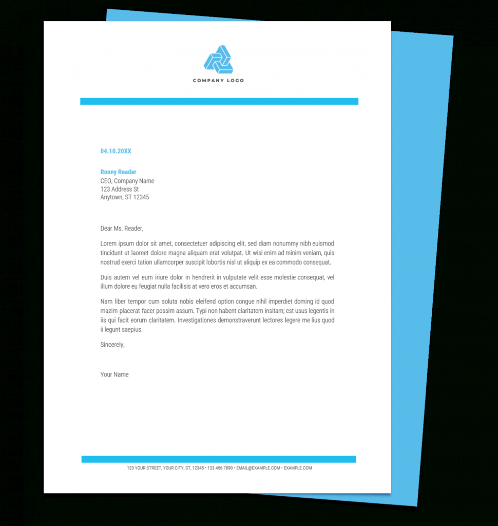 Free Letterhead Templates For Google Docs And Word in Free Letterhead Templates Doc