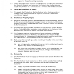 Free Manufacturing Agreement - Docular with regard to Toll Manufacturing Agreement Template