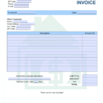 Free Monthly Rent (Landlord) Invoice Template | Pdf | Word for Invoice Template For Rent