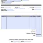 Free Personal Invoice Template | Pdf | Word | Excel throughout Private Invoice Template
