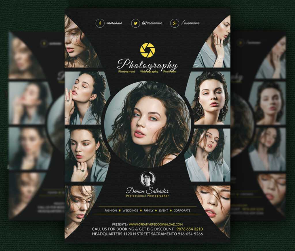 Free Photography Flyer Psd Template ~ Creativetacos throughout Free Photography Flyer Templates Psd