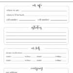 Free Printable Babysitter Notes Template | Paper Trail Design inside Nanny Notes Template