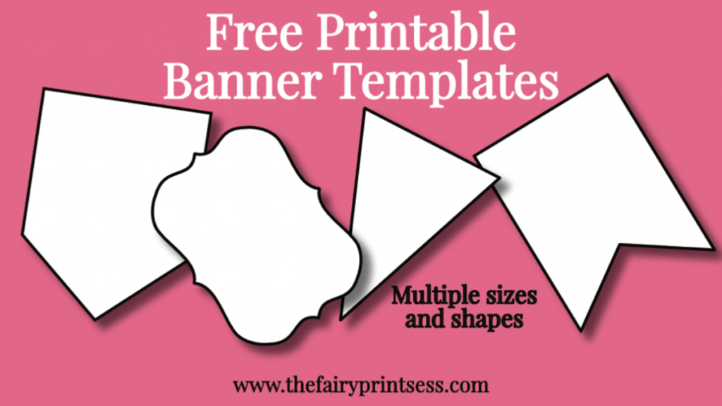 Free Printable Banner Templates - Blank Banners For Diy throughout Banner Cut Out Template