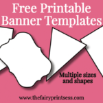 Free Printable Banner Templates - Blank Banners For Diy throughout Banner Cut Out Template