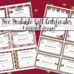 Free Printable Christmas Gift Certificates: 7 Designs, Pick with Merry Christmas Gift Certificate Templates